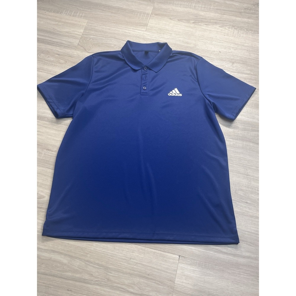 Adidas Golf Polo Shirt Mens XL Navy Blue Performance‎